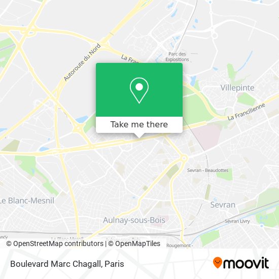 Mapa Boulevard Marc Chagall