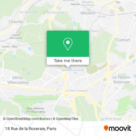 Mapa 18 Rue de la Roseraie