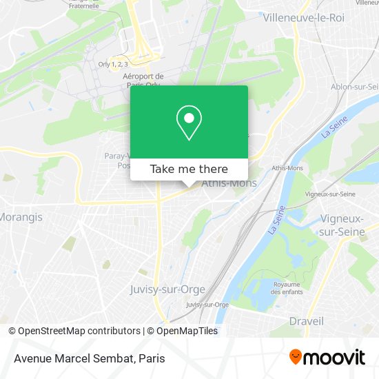 Mapa Avenue Marcel Sembat