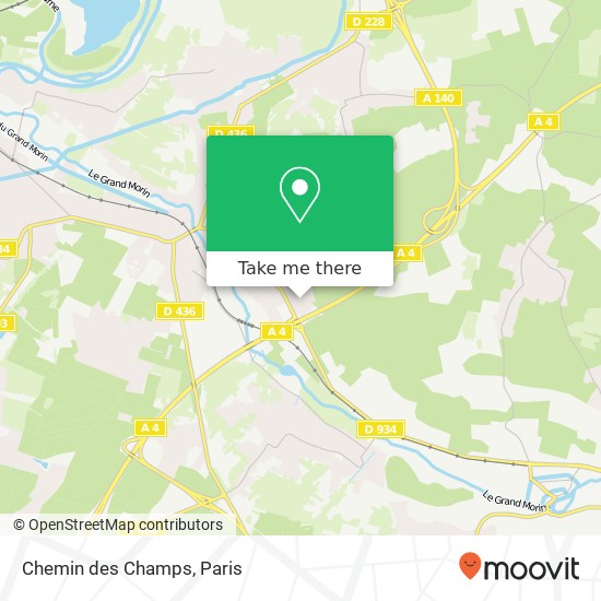 Chemin des Champs map