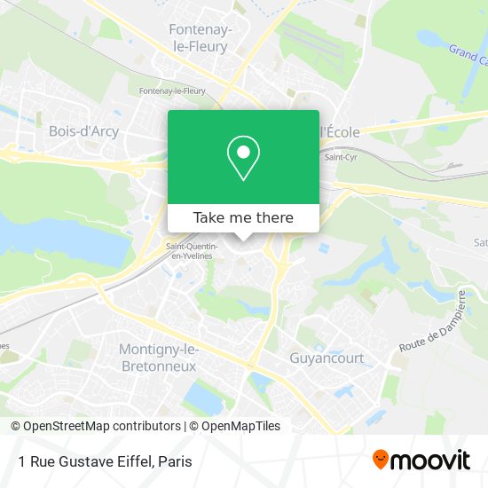 Mapa 1 Rue Gustave Eiffel