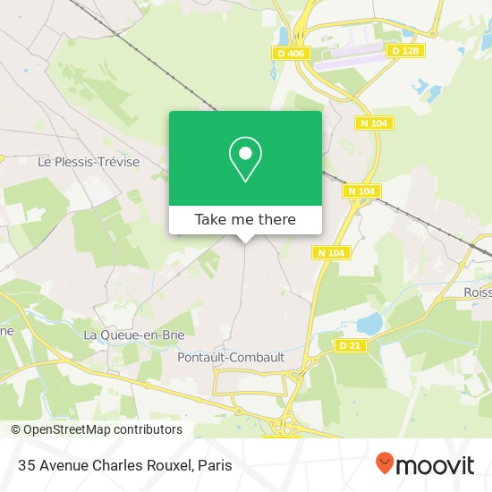 Mapa 35 Avenue Charles Rouxel