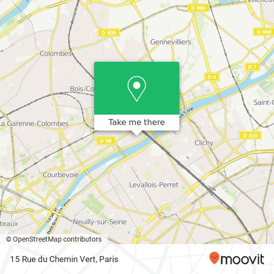 15 Rue du Chemin Vert map