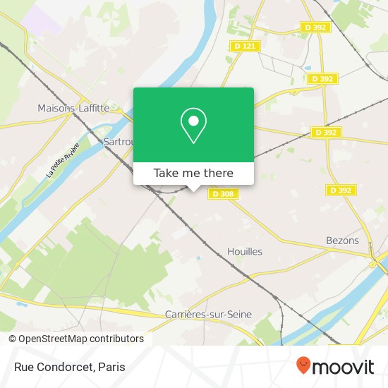 Rue Condorcet map