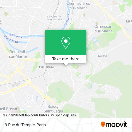 Mapa 9 Rue du Temple
