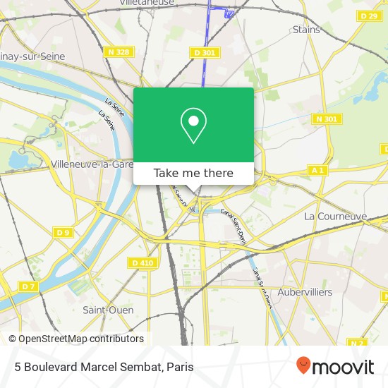 Mapa 5 Boulevard Marcel Sembat