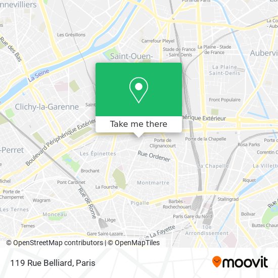 119 Rue Belliard map