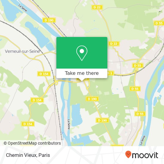 Chemin Vieux map