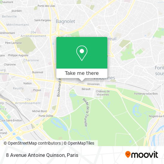 Mapa 8 Avenue Antoine Quinson