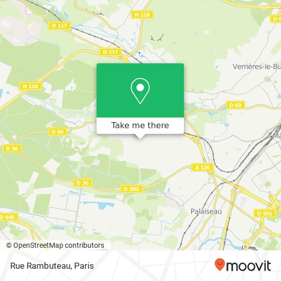 Mapa Rue Rambuteau