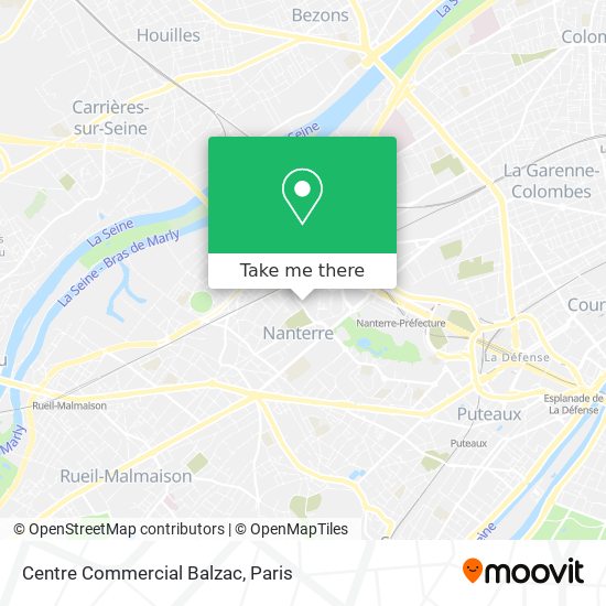 Centre Commercial Balzac map