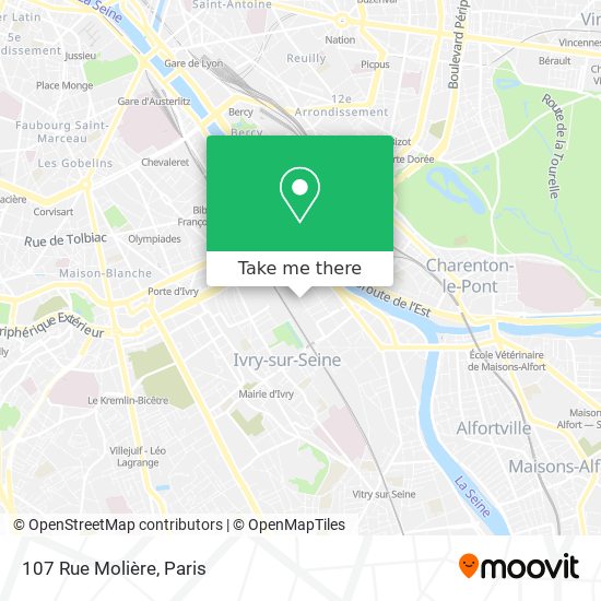Mapa 107 Rue Molière