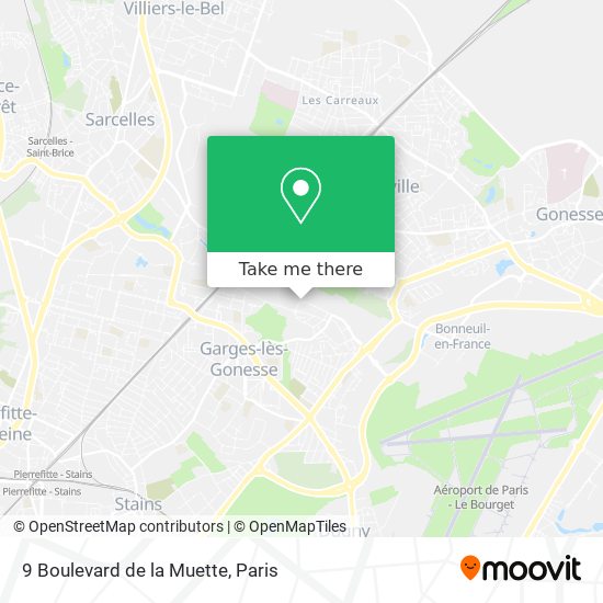 Mapa 9 Boulevard de la Muette