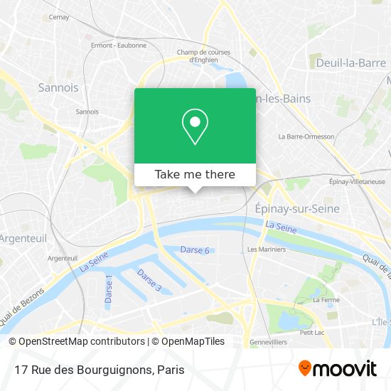 Mapa 17 Rue des Bourguignons