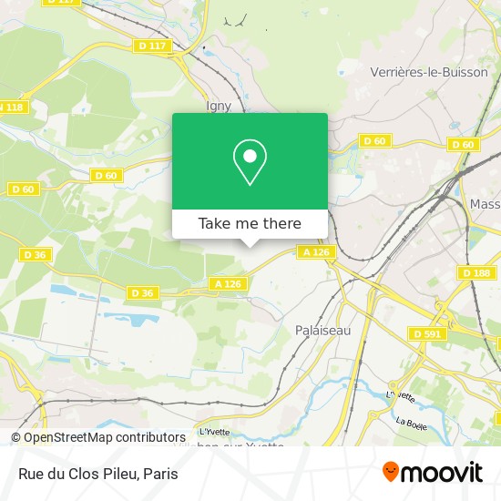 Rue du Clos Pileu map