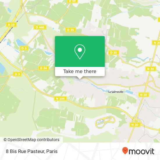 Mapa 8 Bis Rue Pasteur