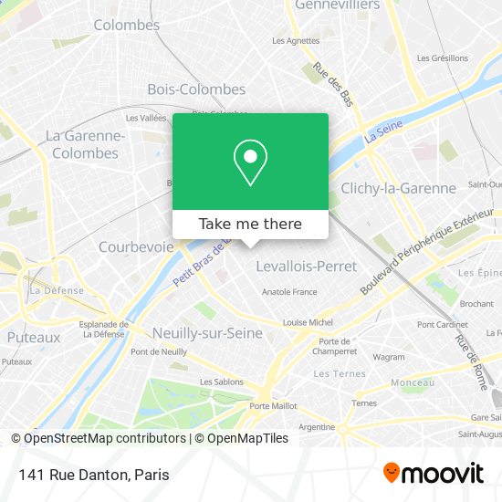 Mapa 141 Rue Danton