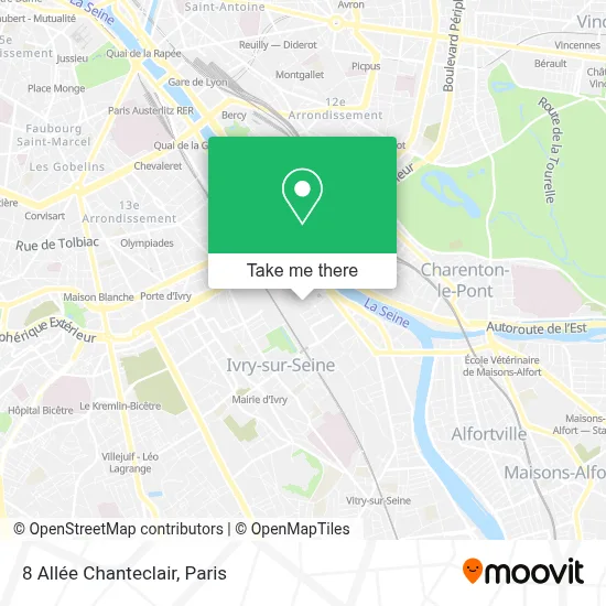 8 Allée Chanteclair map