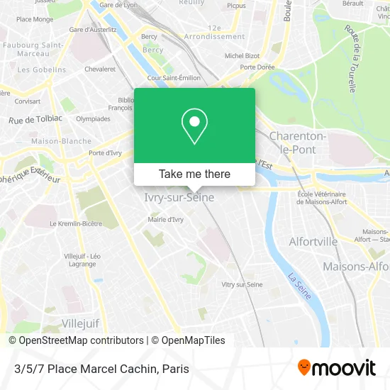 3/5/7 Place Marcel Cachin map