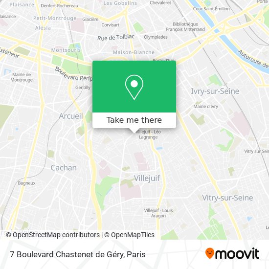 Mapa 7 Boulevard Chastenet de Géry