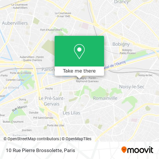 Mapa 10 Rue Pierre Brossolette