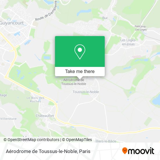 Mapa Aérodrome de Toussus-le-Noble