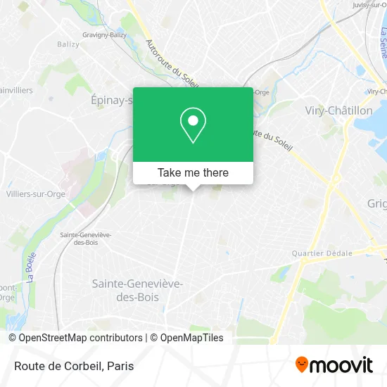 Route de Corbeil map
