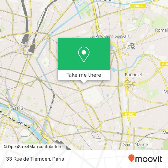 33 Rue de Tlemcen map