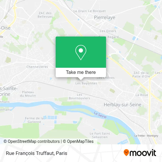 Rue François Truffaut map