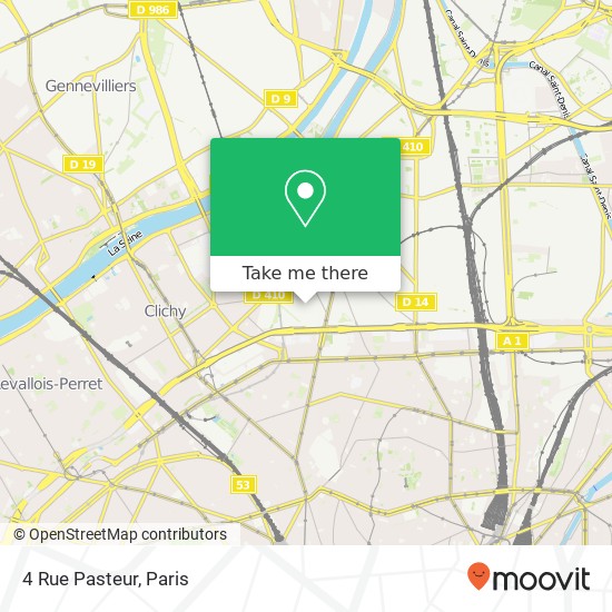 Mapa 4 Rue Pasteur