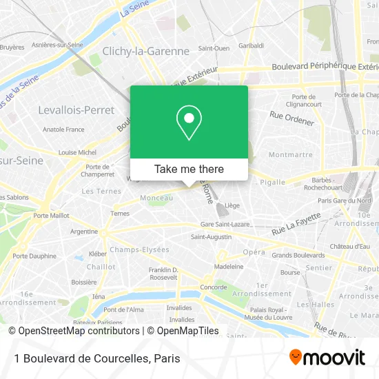 1 Boulevard de Courcelles map