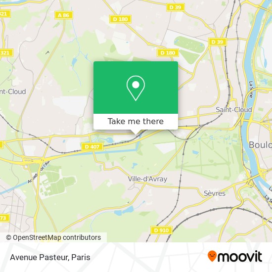 Avenue Pasteur map