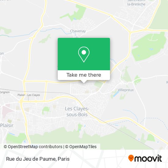 Mapa Rue du Jeu de Paume