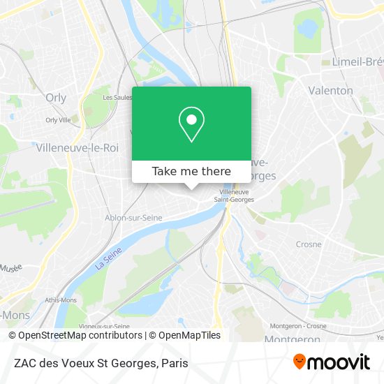 ZAC des Voeux St Georges map