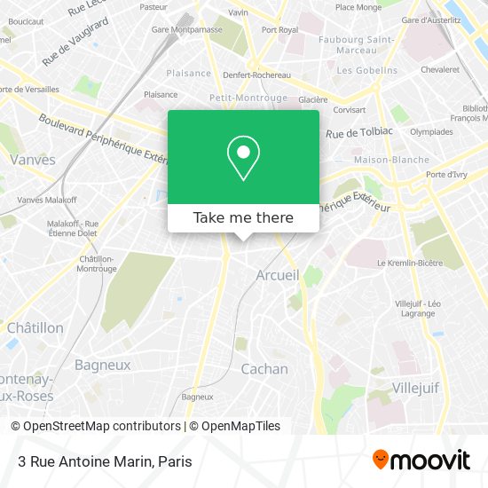 Mapa 3 Rue Antoine Marin