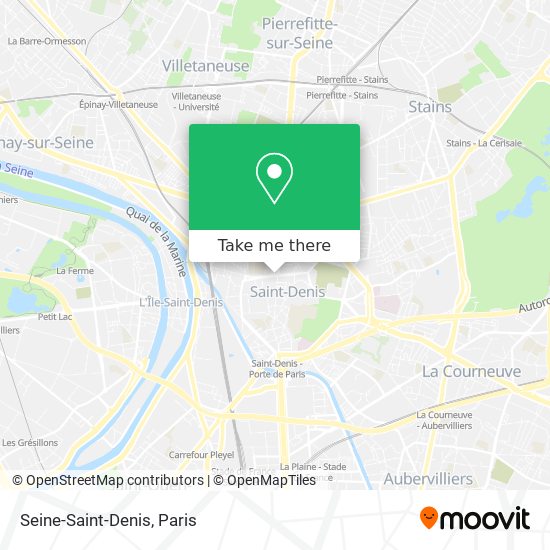 Seine-Saint-Denis map