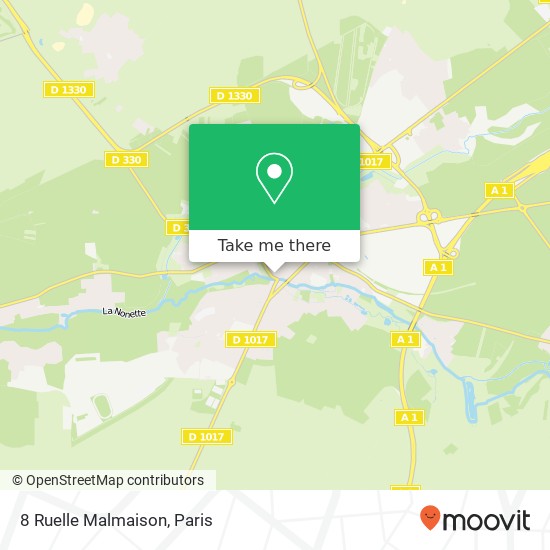 8 Ruelle Malmaison map