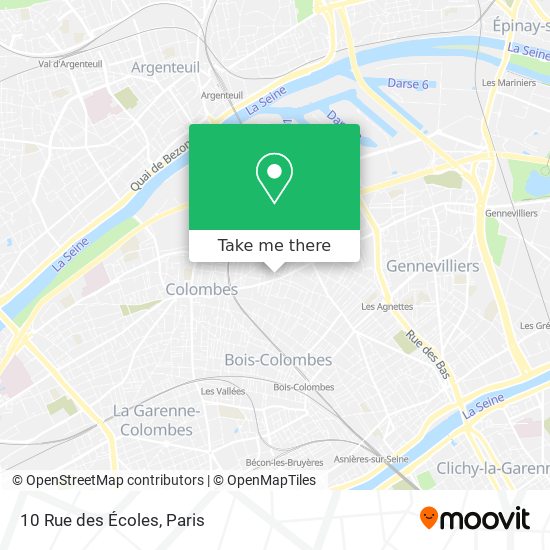 Mapa 10 Rue des Écoles