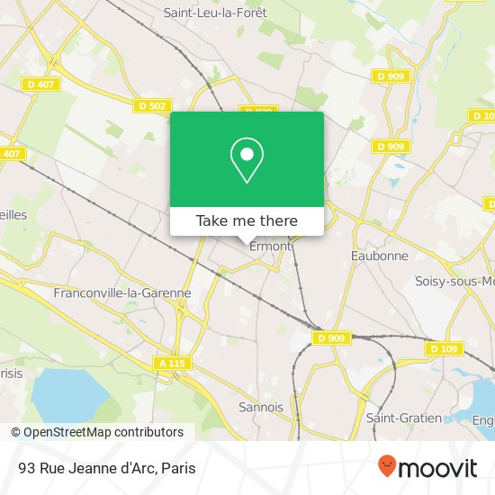 93 Rue Jeanne d'Arc map
