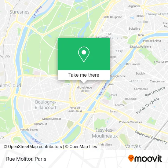 Rue Molitor map