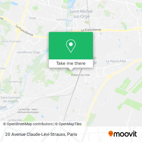 Mapa 20 Avenue Claude-Lévi-Strauss