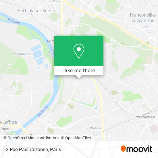 Mapa 2 Rue Paul Cézanne