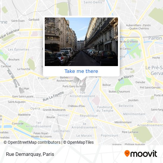 Rue Demarquay map