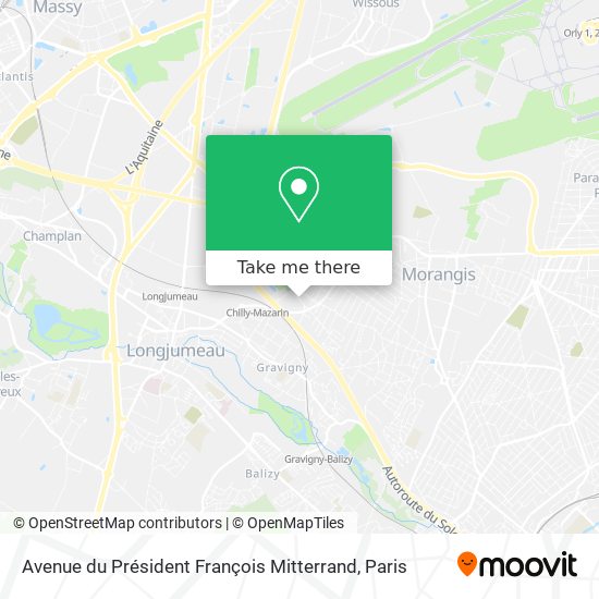 Avenue du Président François Mitterrand map