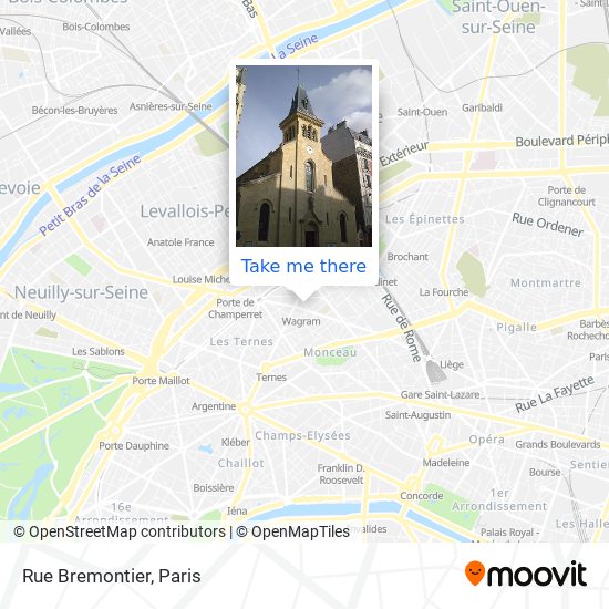 Mapa Rue Bremontier