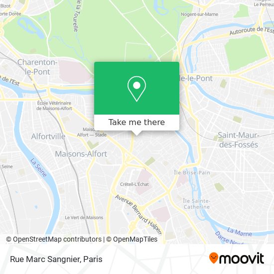 Mapa Rue Marc Sangnier