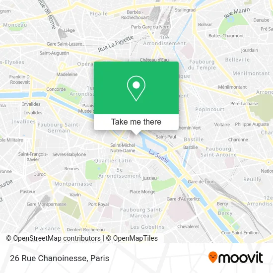 26 Rue Chanoinesse map