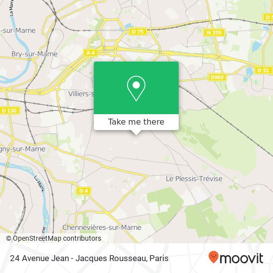 24 Avenue Jean - Jacques Rousseau map