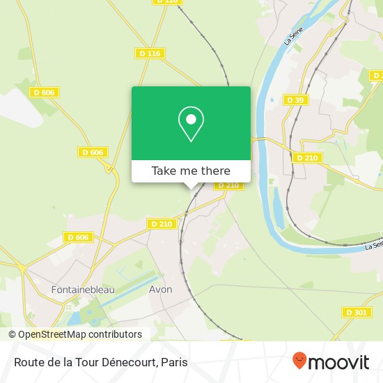 Route de la Tour Dénecourt map
