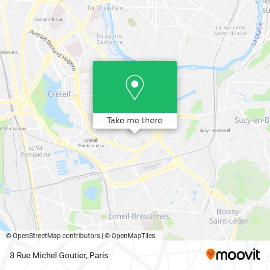 Mapa 8 Rue Michel Goutier